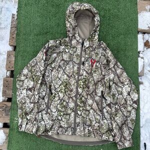 Badlands Hunting Unconditional Drive Camouflage Hooded Jacket, Size Large